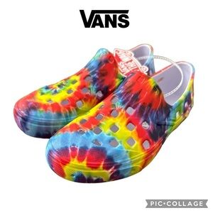 Vans kids Slip-On TRK tie dye skate water rubber Shoes size 2 NWT